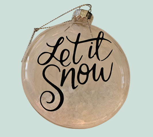 Kerstornament let it snow