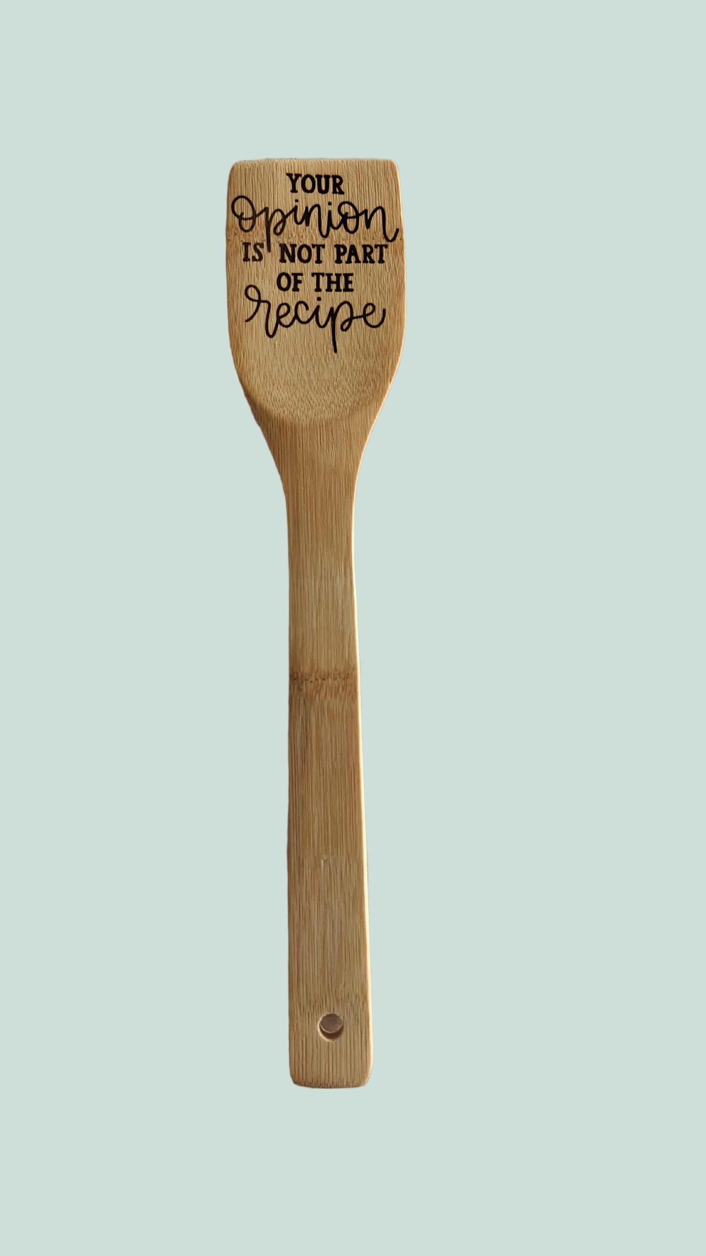 Gegraveerde houten lepel